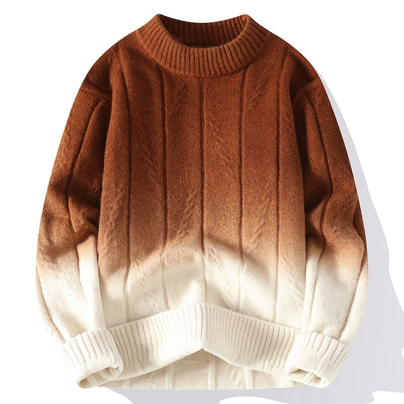 High-grade Sweater Gradient Fashion Men - WOMONA.COM