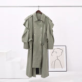 Elastic And Waisted Profile Trench Coat Women's