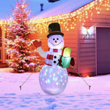 Christmas LED Lights Glowing Santa Tree Snowman - WOMONA.COM