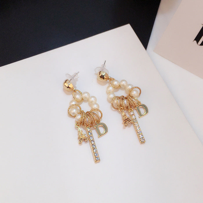 Women's earrings pearl - WOMONA.COM