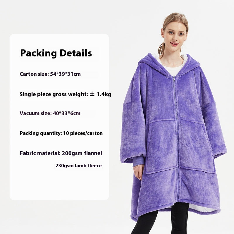 Leisure Double-layer Wearable Blanket