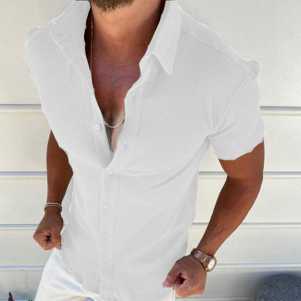 Plus Size Men's Plus Size Plus Casual Shirts - WOMONA.COM