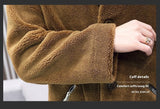 Double-sided Wear Fleece Coat Hooded Mid-length Coat - WOMONA.COM