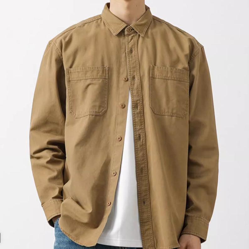 Casual Gray High Sense Shirt Coat - WOMONA.COM