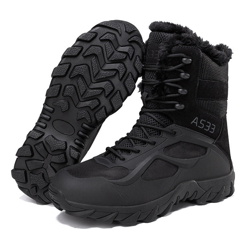 Botas de nieve antideslizantes con plataforma para hombre