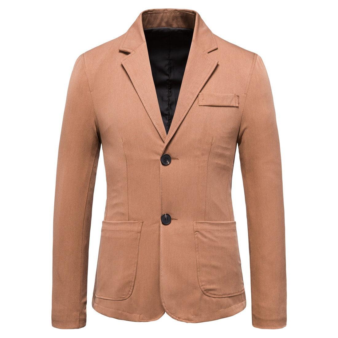 Two Button Western Men's Coat In Europe And America - WOMONA.COM