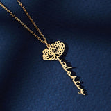 Stainless Steel December Flower Necklace - WOMONA.COM