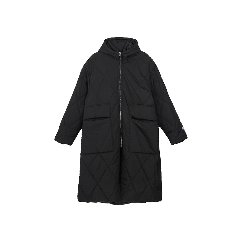 Small Group Splicing Fake Two Medium-length Trench Coats - WOMONA.COM