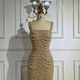 Luxury High-end Pearl Beaded Dress