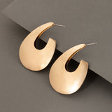 Exaggerated Oversized Fan-shaped Earrings - WOMONA.COM