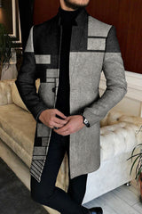 European And American New Men's Woolen Coat