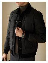 Men's High-end Casual Patchwork Short Coat - WOMONA.COM