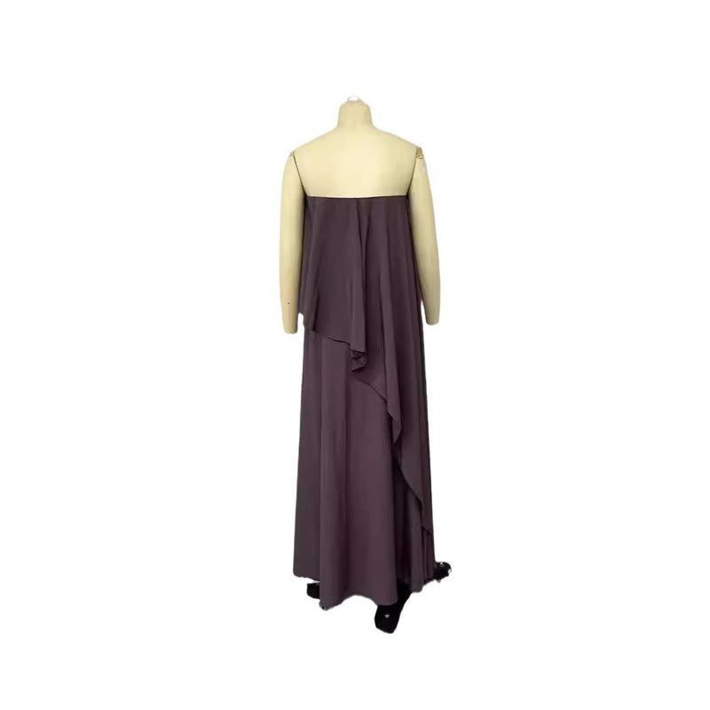 Lila Neckholder Neues Lockeres Sexy Kleid