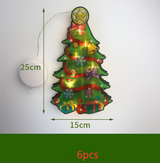 LED Suction Cup Window Hanging Lights Christmas Decoration - WOMONA.COM