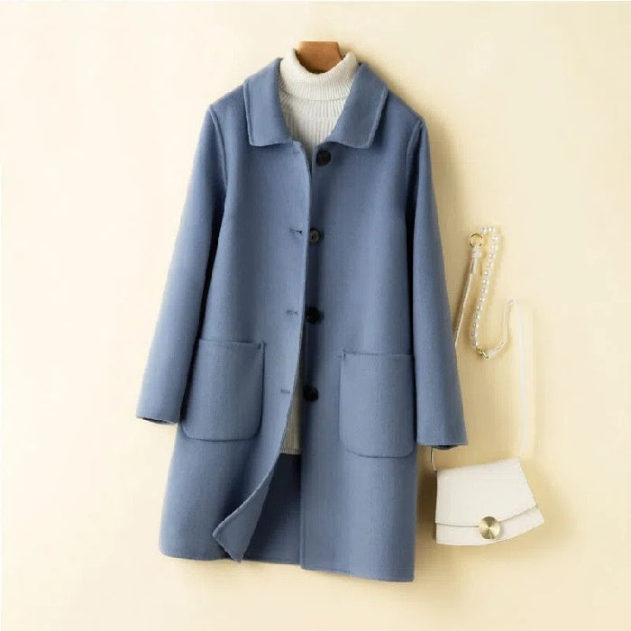 Korean Style Double-sided Cashmere Woolen Coat