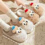 Cartoon Bearded Santa Claus Slippers Home