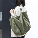 Women Handbags High Capacity Shoulder Bags For Shopping Canvas Totes - WOMONA.COM