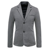 Two Button Western Men's Coat In Europe And America - WOMONA.COM