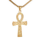 Cross Necklace Stainless Steel Pendant Necklace - WOMONA.COM