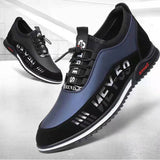 Letter Print Sneakers Men No Tie Outdoor Running Sports Shoes - WOMONA.COM