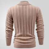 Lapel Classic Twisted Pullover Men - WOMONA.COM