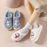 Cute Snowman Slippers Winter Indoor