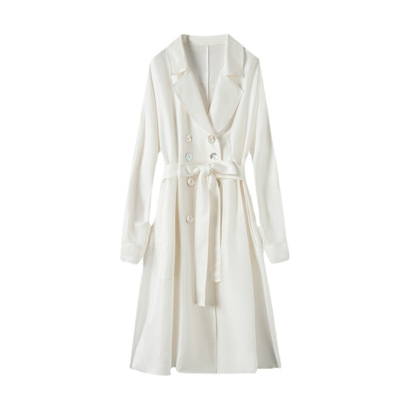 Women's Over-the-knee Mid-length Trench Coat