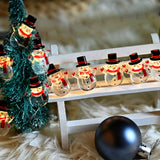 Christmas Christmas Snowman Modeling Decorative String Lights - WOMONA.COM