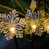 Christmas Decoration Snowflake Solar-powered String Lights - WOMONA.COM