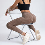 Peach Hip Raise Seamless Yoga Pants Women's Elastic High Waist