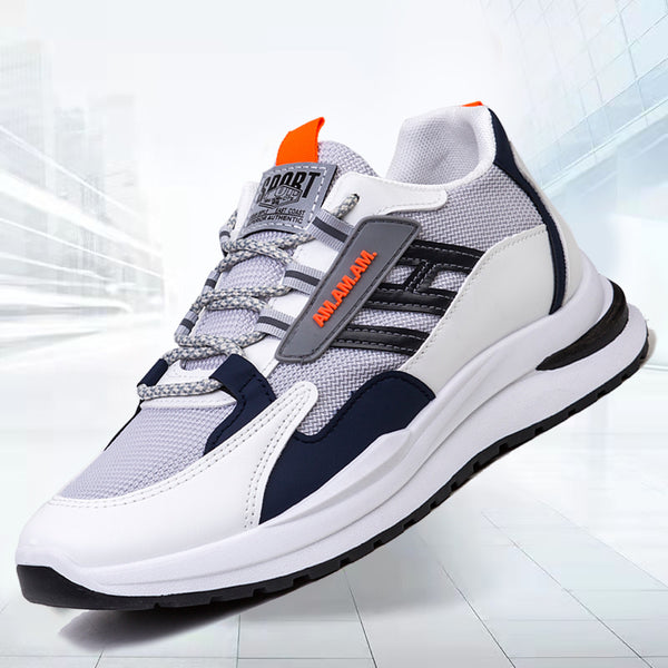 Men Sneakers White Sports Shoes Running Walking - WOMONA.COM