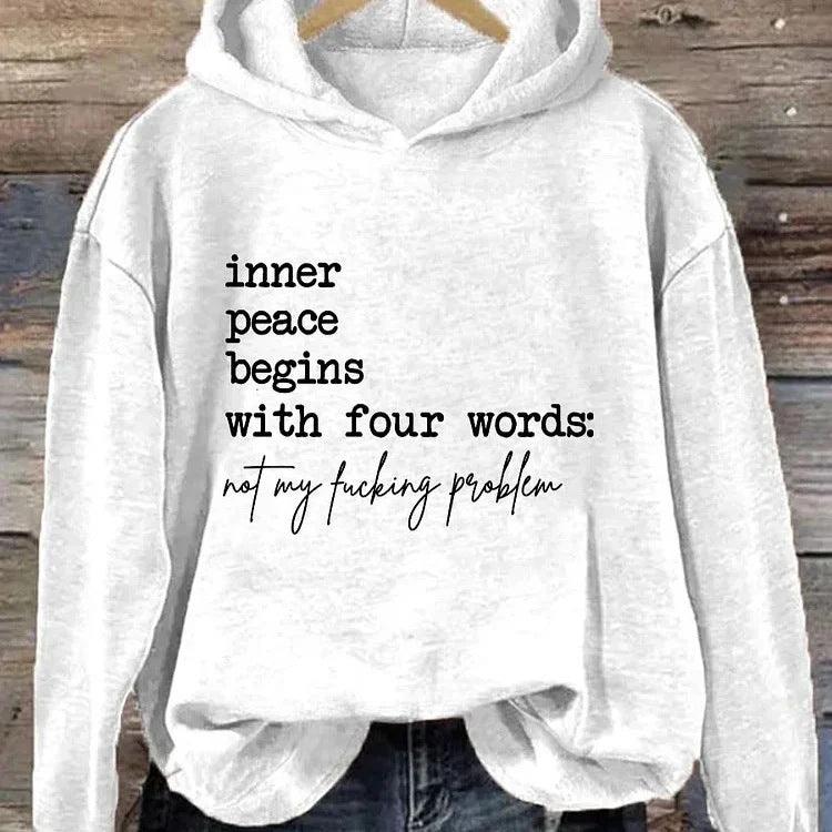 Inner Peace Begins With Four Words - WOMONA.COM