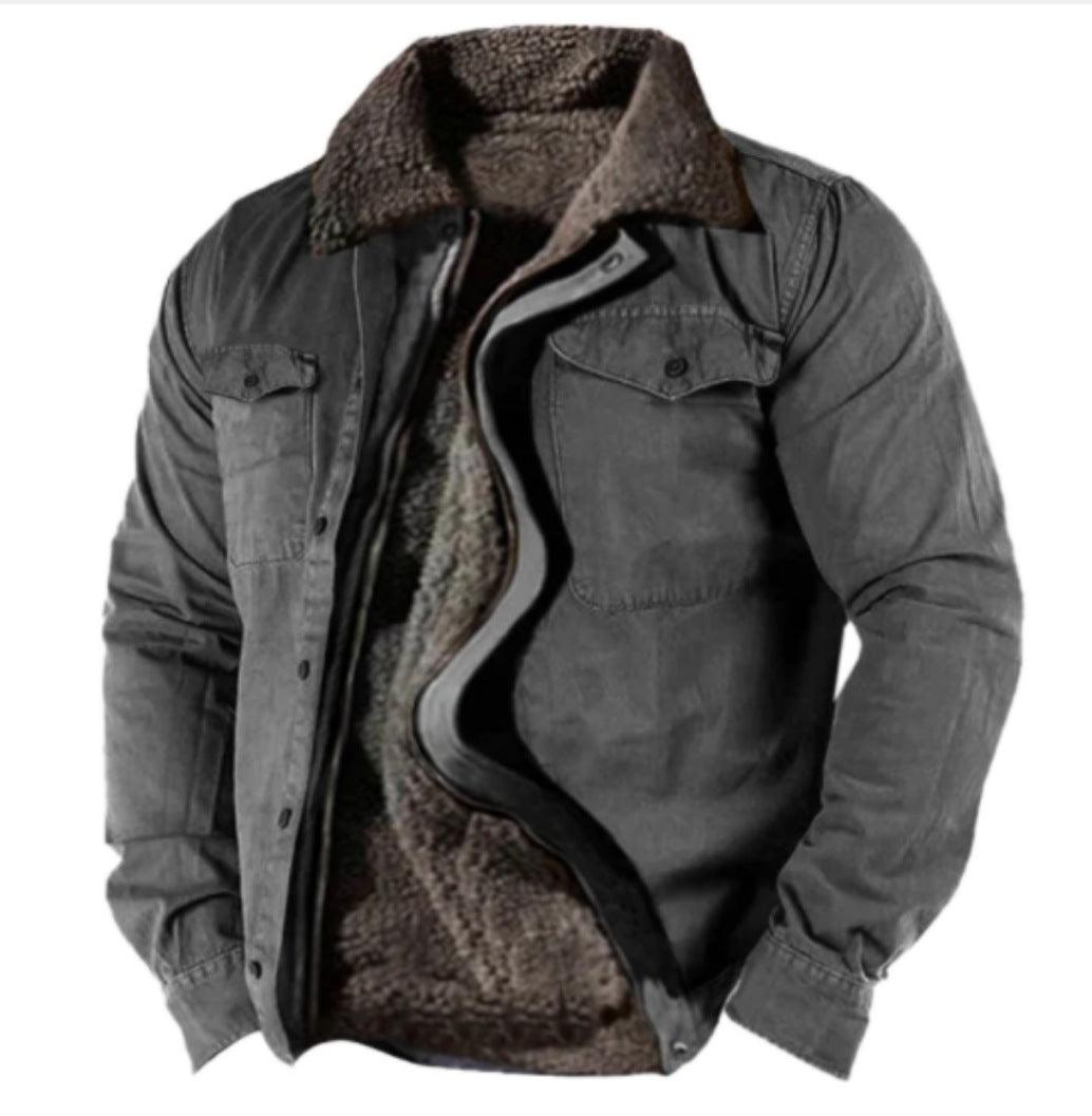 Casual Zipper Loose, Youth Cotton Jacket - WOMONA.COM