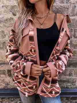 Women's Fashion Drop-shoulder Sleeve Plush Coat - WOMONA.COM