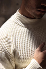 Thickened Half-high Collar Sweater Men's Cotton Thick - WOMONA.COM