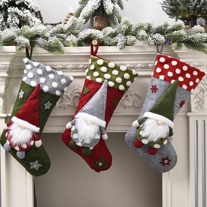 Three-dimensional Christmas Socks - WOMONA.COM