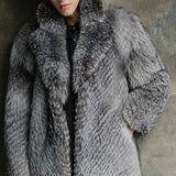 Men's Long Warm Mink Fur Coat - WOMONA.COM