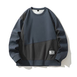 Composite Stitching Contrast Color Sweatshirt Men's