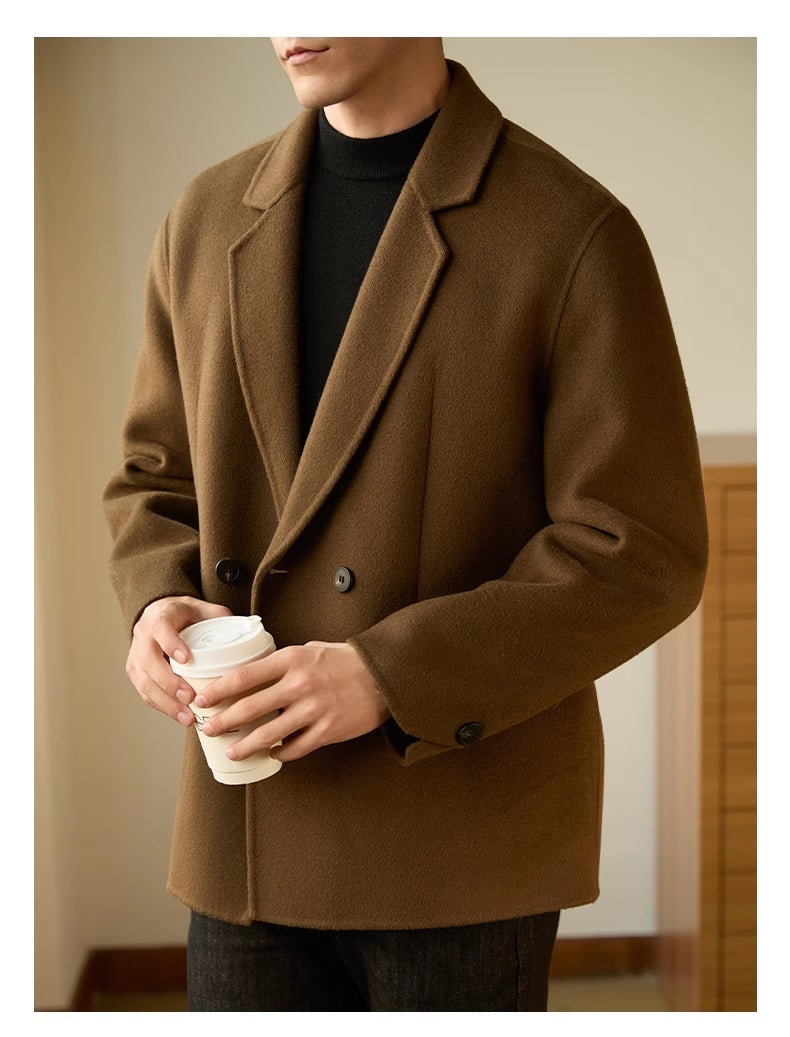 Double-sided Woolen Coat Men's High-end Business Leisure - WOMONA.COM