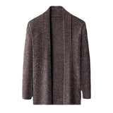 Men's Long-sleeved Lapel Casual Young And Middle-aged - WOMONA.COM