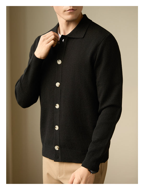 Men's Long Sleeved Yuppie Casual Versatile Knitted Sweater