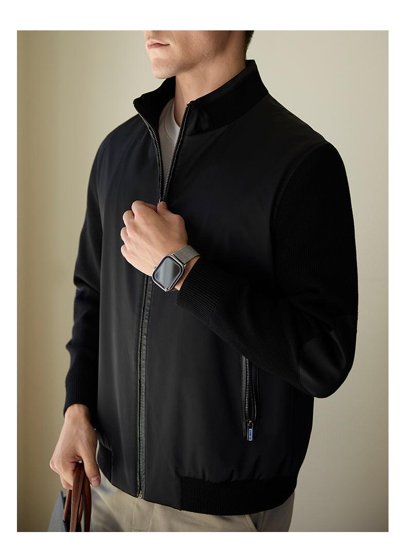 Stand Collar Stitching Quilted Leisure Warm Jacket