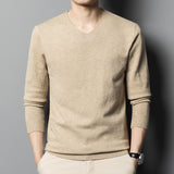 Business Low V-neck Men's Autumn Bottoming Shirt Inner Knitted Sweater