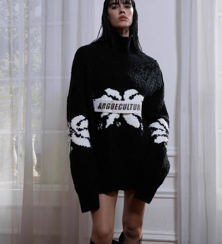 Design Loose And Idle Knitted Expensive Sweater