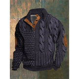 Men's Street Trend Buckle Polo Sweater - WOMONA.COM