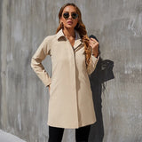 Small British Style Trench Women's Coat