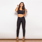 Shascullfites Melody Black Thicker Butt Lift Leggings - WOMONA.COM