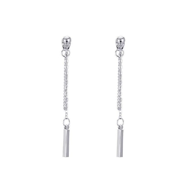 Female Chain Tassel Earrings - WOMONA.COM