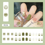 Love Nails White Short Finished Products Free Of Engraving And Grinding - WOMONA.COM