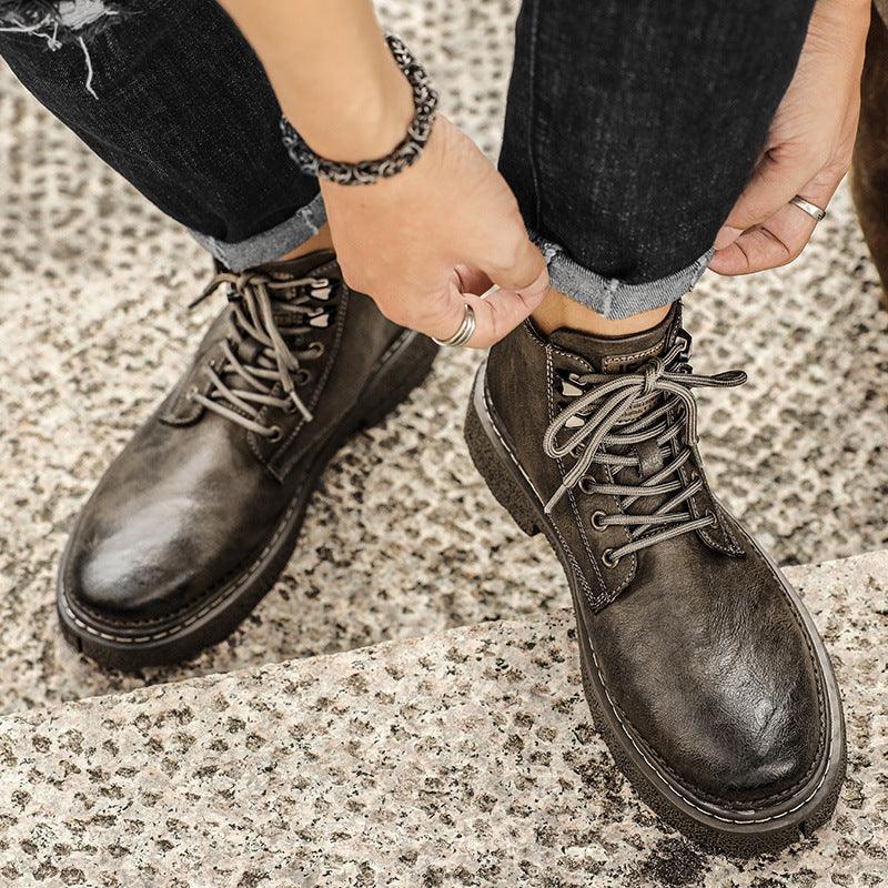 Men's British Working Wear Boots Waterproof - WOMONA.COM